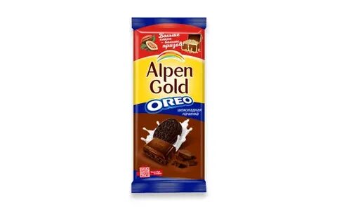 Шоколад alpen gold oreo молочный