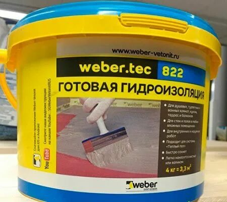 Гидроизоляция гипсовым. Мастика гидроизоляционная Vetonit Weber.Tec 822. Вебер Ветонит 822 гидроизоляция. Weber 822 гидроизоляция 4 кг. Гидроизоляция Vetonit Вебер.тек 822.