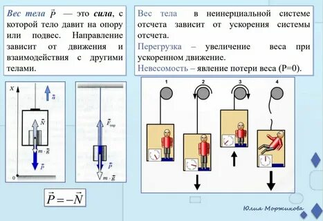 Сила веса чертеж
