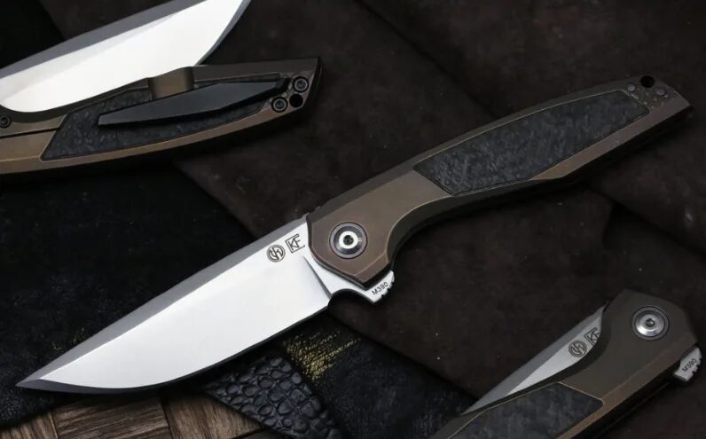 Складной нож CKF Philippe Jourget Collab fif23. Custom Knife Factory ножи. Нож m390 титановая рукоятка. DPX hest/f Leggaro сталь m390, рукоять Blue Titanium. Ckf ножи купить