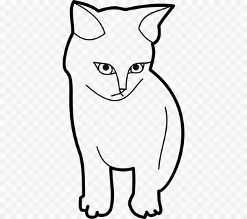 Белый кот рисовать