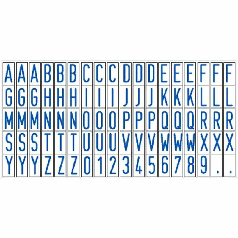Typing set. Касса шрифта colop typeset a/р, шрифт 3.1 мм. касса букв и цифр для самонаборных штампов. буквы для самонаборной печати. наборная печать буквы.