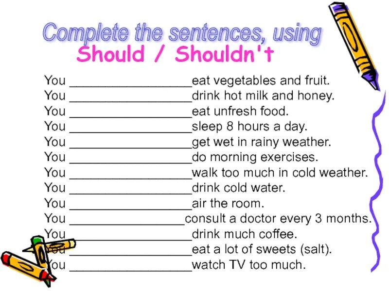 Could you give the exercise