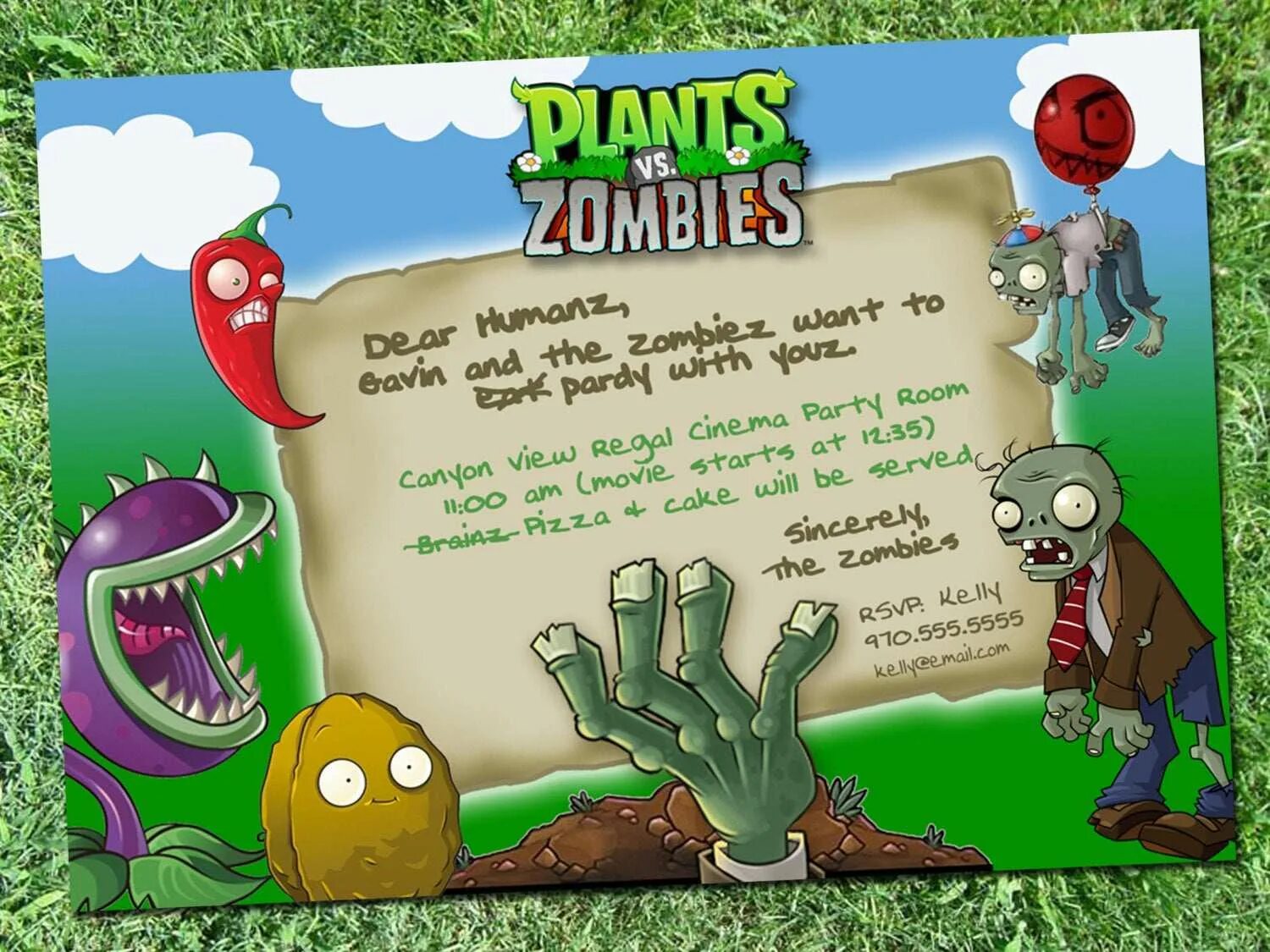 Растения против зомби вечеринка. Plants vs Zombies день рождение. Пригласительный Plant vs Zombies. Растения против зомби приглашение. Растения против зомби зомби.