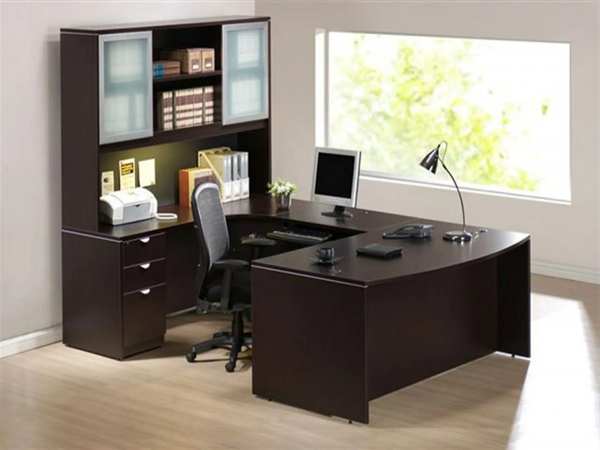 Мебель для офиса. Стол офисный. Современный офисный стол. Письменный стол руководителя.