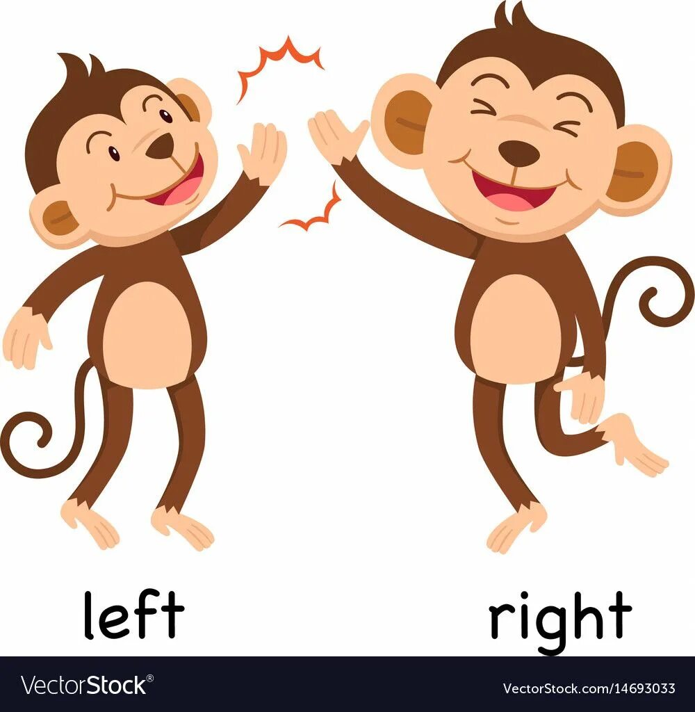 Is on the left. On the left. on the left on the right flashcards. right-left opposites picture. left right for kids.