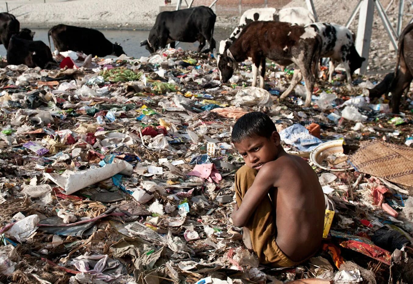 Голод и нищета. Бангладеш свалки.