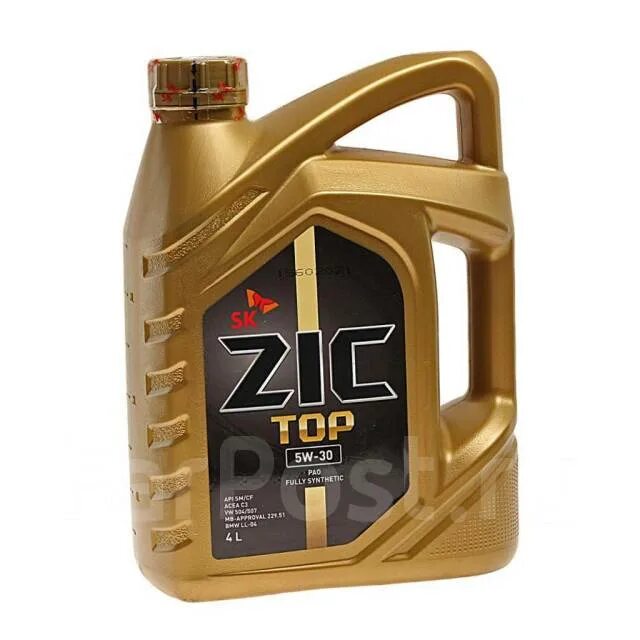 162612 ZIC. ZIC Top LS 5w-30. ZIC Top 5w-30 (4л). Моторное масло ZIC Top 5w30 4л.