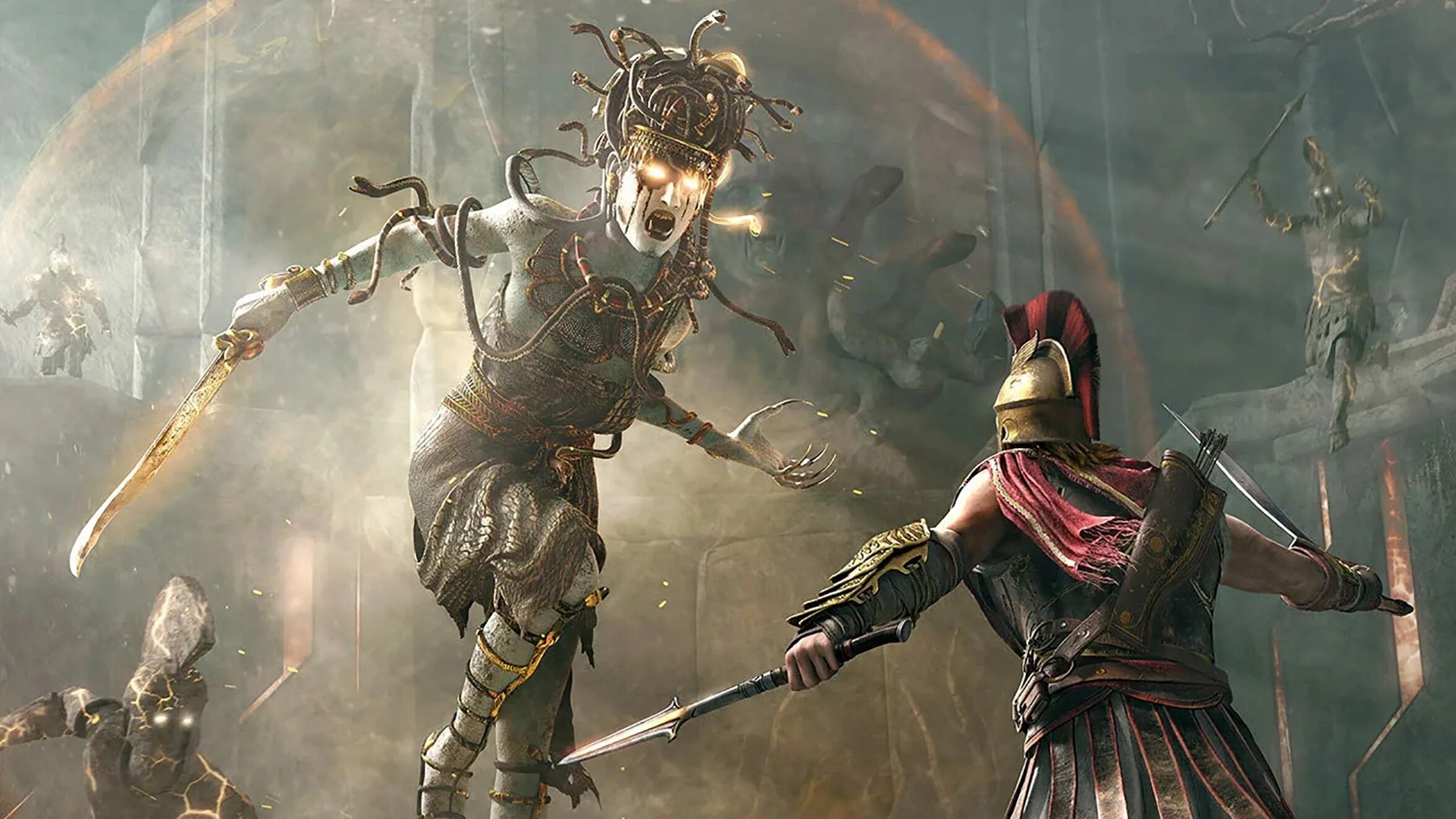 Ассасин одиси игра. Ассасин Крид Одиссея. Ассасин Крид Одиссея игра. Assassin's Creed Odyssey Medusa. Как выглядит легендарный