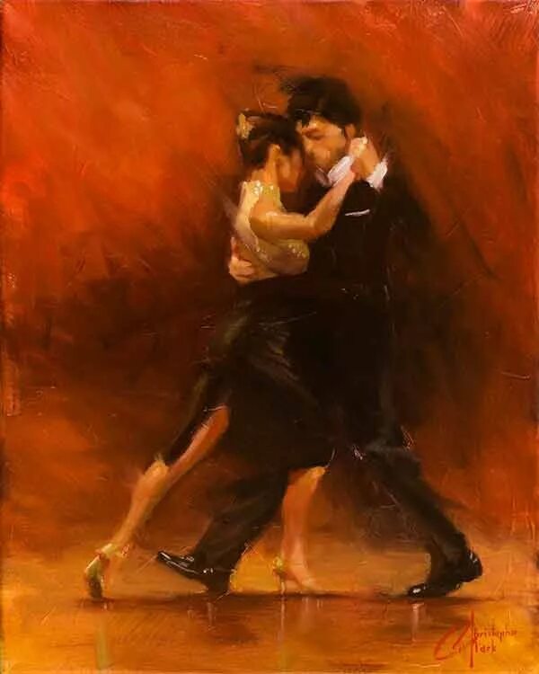 Кристофер Кларк картины танго. Аргентинское танго художник. Кристофер Кларк танец картины. Танго картина знаменитого художника. Romance dance