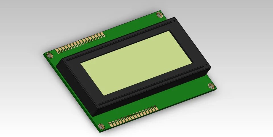 Тип lcd. Lcd 2004 3d model. 2004 lcd 3d. fray lcd3. lcd 2004 case 3d model.