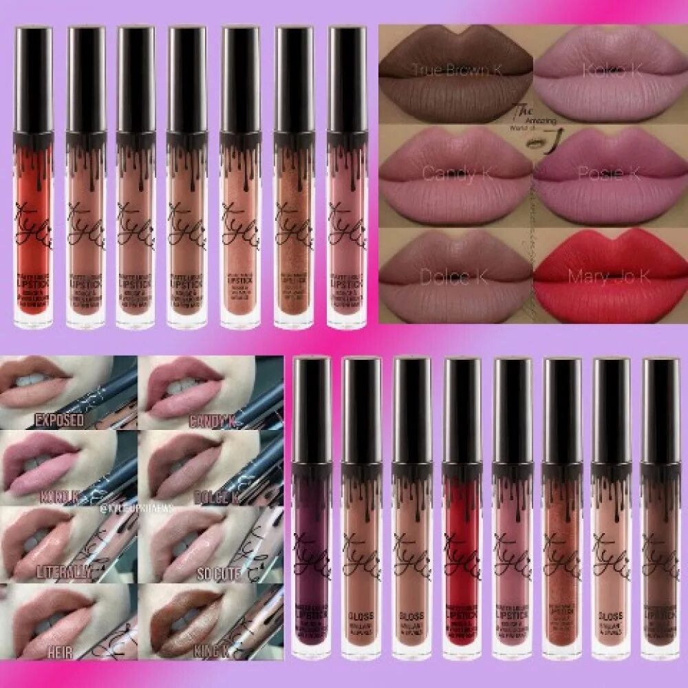 Цвета жидких помад. Kylie matte liquid lipstick. помада kylie matte lipstick. помада кайли матовая оттенки. kylie matte liquid lipstick rouge a.
