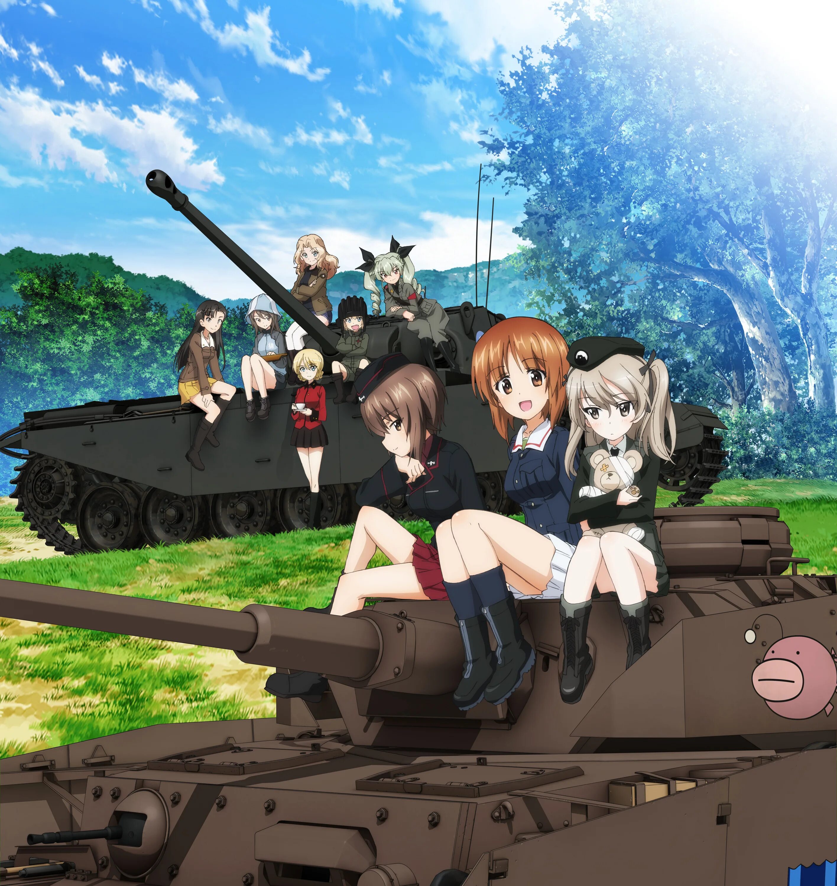 Girls und Panzer танки. Танк Михо Нисидзуми. Gup memes