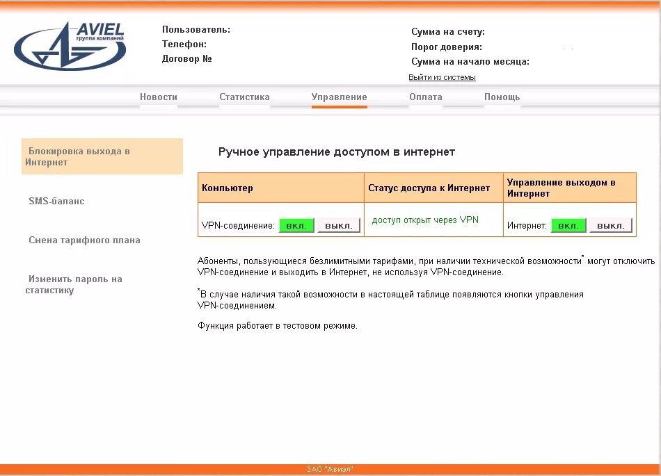 Авиэл личный кабинет. Личный кабинет по договору