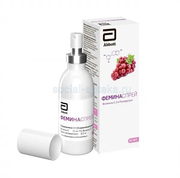 Феминотабс. Препарат феминатабс. -италия. 170 мг №30 (бад). Д/расс.