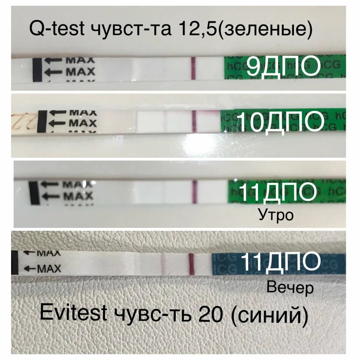 Можно тест. 9 ДПО утро и вечер тест. Тесты по дням после овуляции. Тесты на беременность по дням. Тесты на беременность по дням после овуляции.