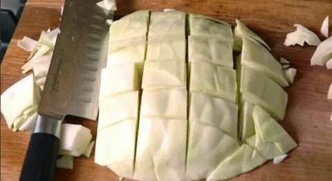 Нарезка капусты шашками
