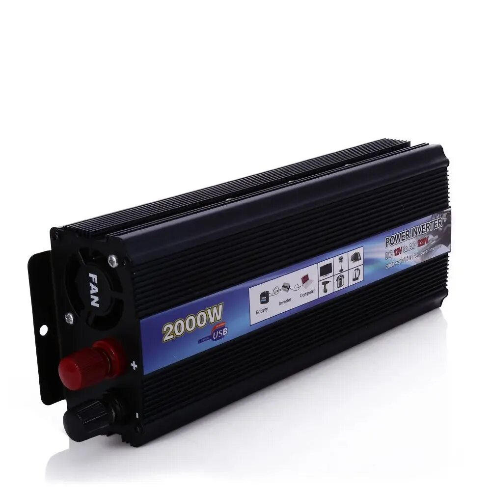 Купить преобразователь тока 12 220. Power Inverter DC 12v to AC 220v 2000w. Инвертор Power Inverter 1000. Power Inverter 1000w Power Inverter 1000w придахнтел. Преобразователь 220 2000 Watt DC to AC Power Inverter.