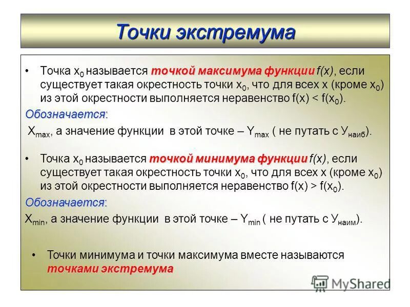 Функция в точке х0 называется. Функция в точке х0 называется