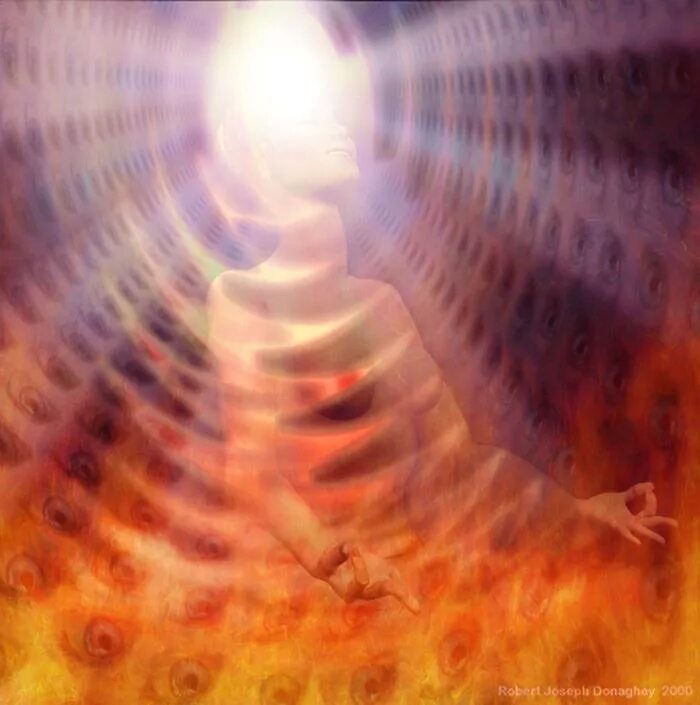 идущий к свету. Stuart lippincott art.