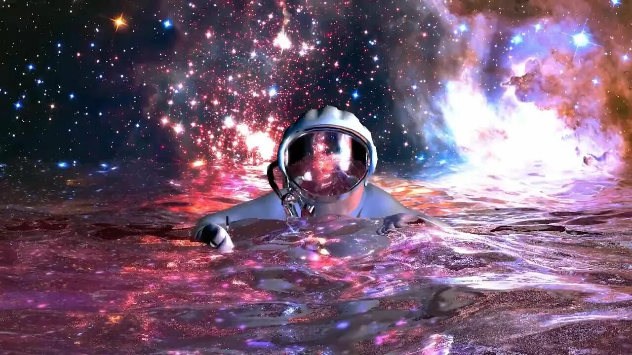 Включи где космос. Floating in space by visualdon. космос. космонавт в космосе. космонавт в воде.