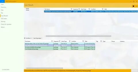 Программа для модов симс 4 поиска конфликтных
