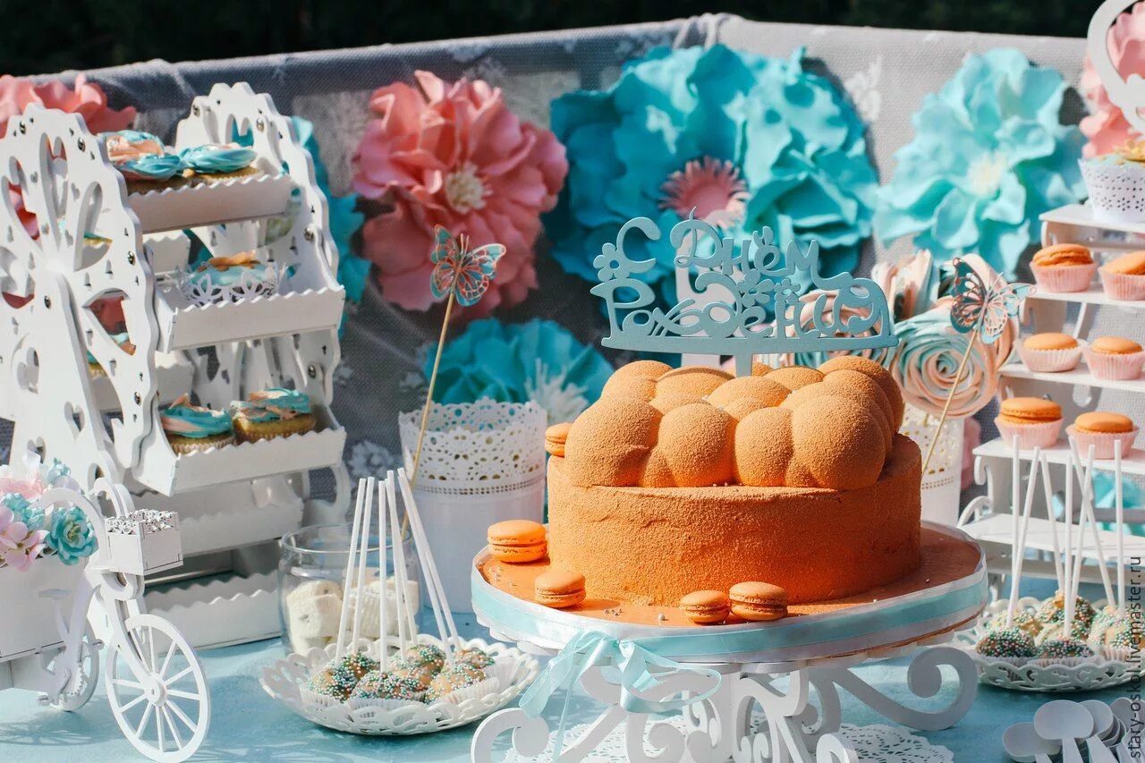 Сладкий стол. Свадебный сладкий стол. Декор торта. Кэнди бар.
