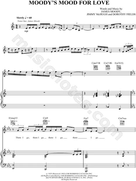 I m not in the mood. Parker&#039;s mood ноты саксофон. so in love sheet music. why aren’t you in the mood for a gift.
