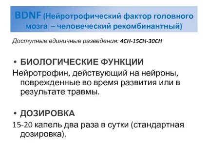 Факторы головного мозга