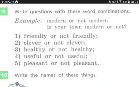 Write questions from these words