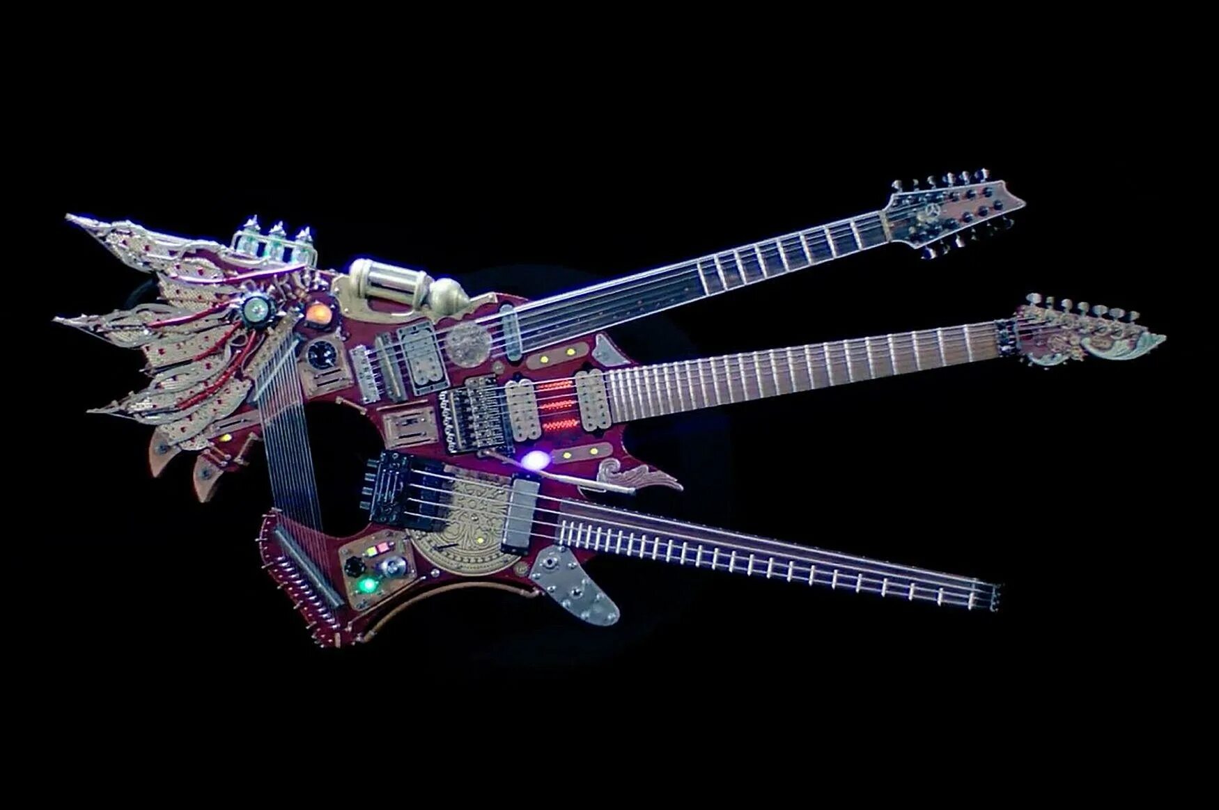 Steve vai hydra Ibanez. Стив вай гидра. Гитара Steve vai. Гитара Steve vai Ibanez three Neck.