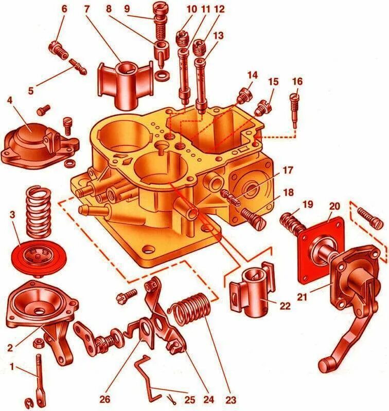 Детали карбюратора. Корпус карбюратора ВАЗ 2107. Карбюратор ДААЗ 2108. Карбюратор ВАЗ 2107 В разборе. Детали карбюратора ВАЗ 2106.