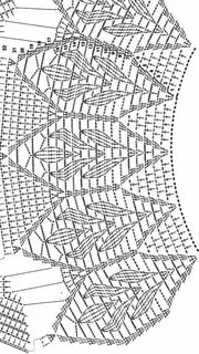 Узоры крючком сверху