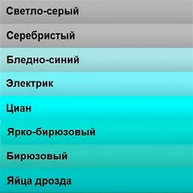 Названия бирюзового цвета. Бирюзовый цвет название. Оттенки бирюзового с названиями. Оттенки бирюзового цвета названия. Оттенки зеленого и голубого с названиями.