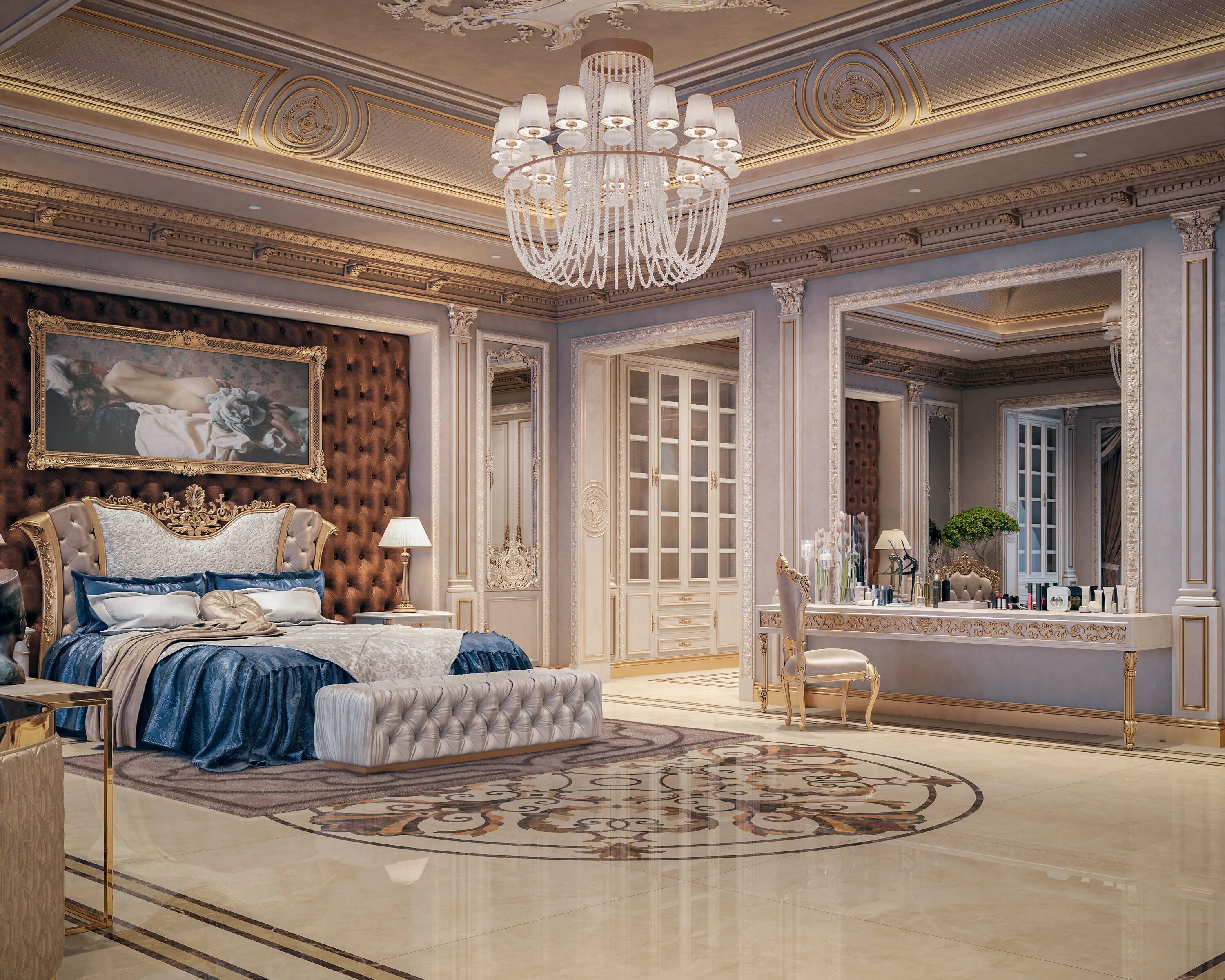 Роял Интериорс. Роял бедрум. Шикарная спальня. Роскошная спальня. Royal bedrooms