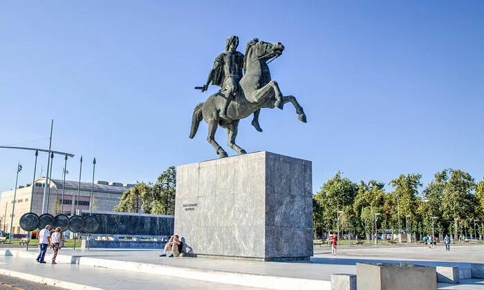 Памятник Македонскому в Салониках. Памятник Александру Македонскому в Салониках, Греция. Памятник Филиппу II Македонскому в Салониках. Памятник александру македонскому