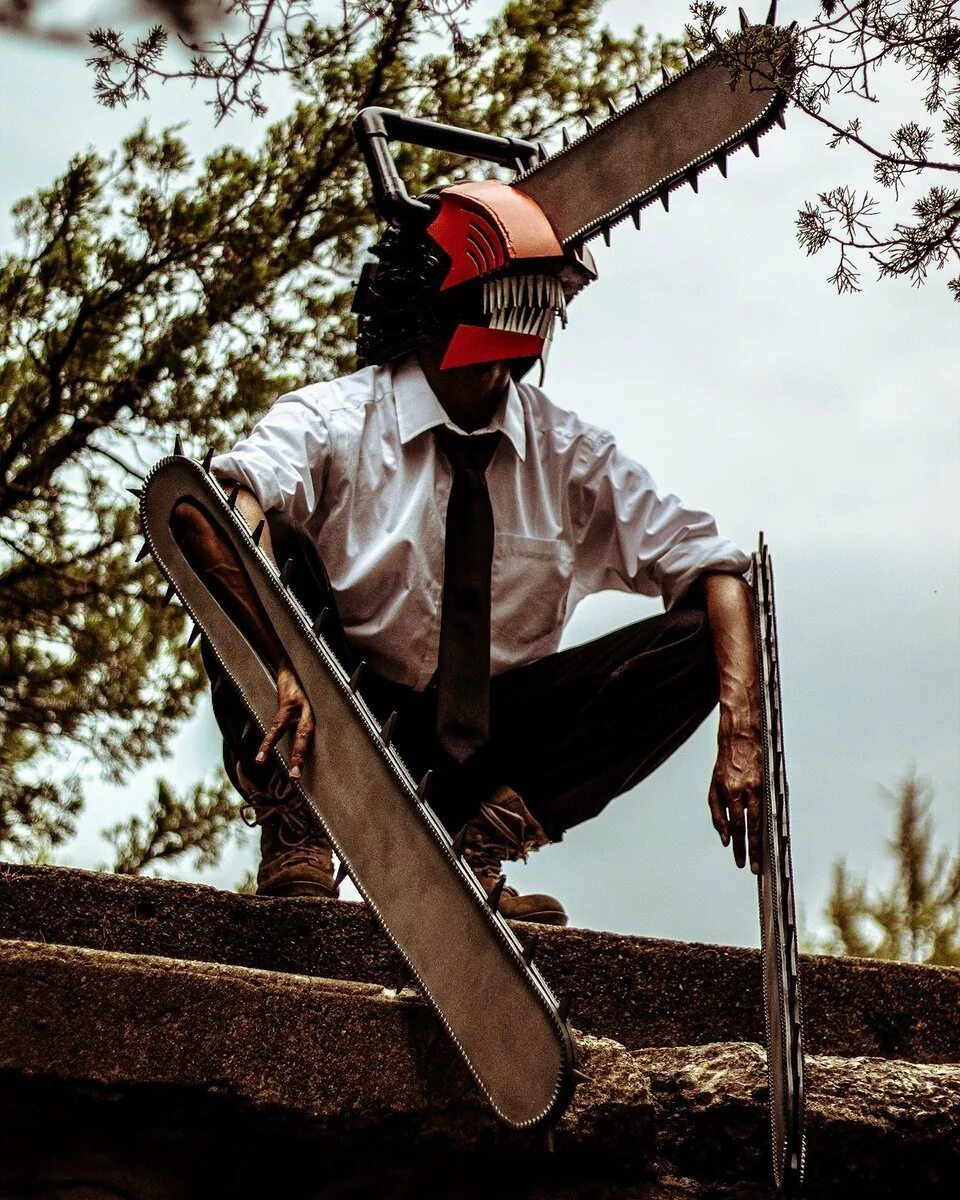 Пил пил фотографии текст. Человек-бензопила Chainsaw man. Денджи бензопила косплей. Denji бензопила man.