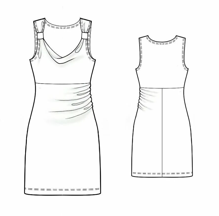 Сарафан наброски. Сарафан на бретельках выкройка. Срисовка платья для начинающих. Эскиз школьного сарафана для девочки. Платье рисунок.
