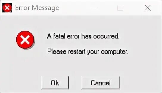 Error message