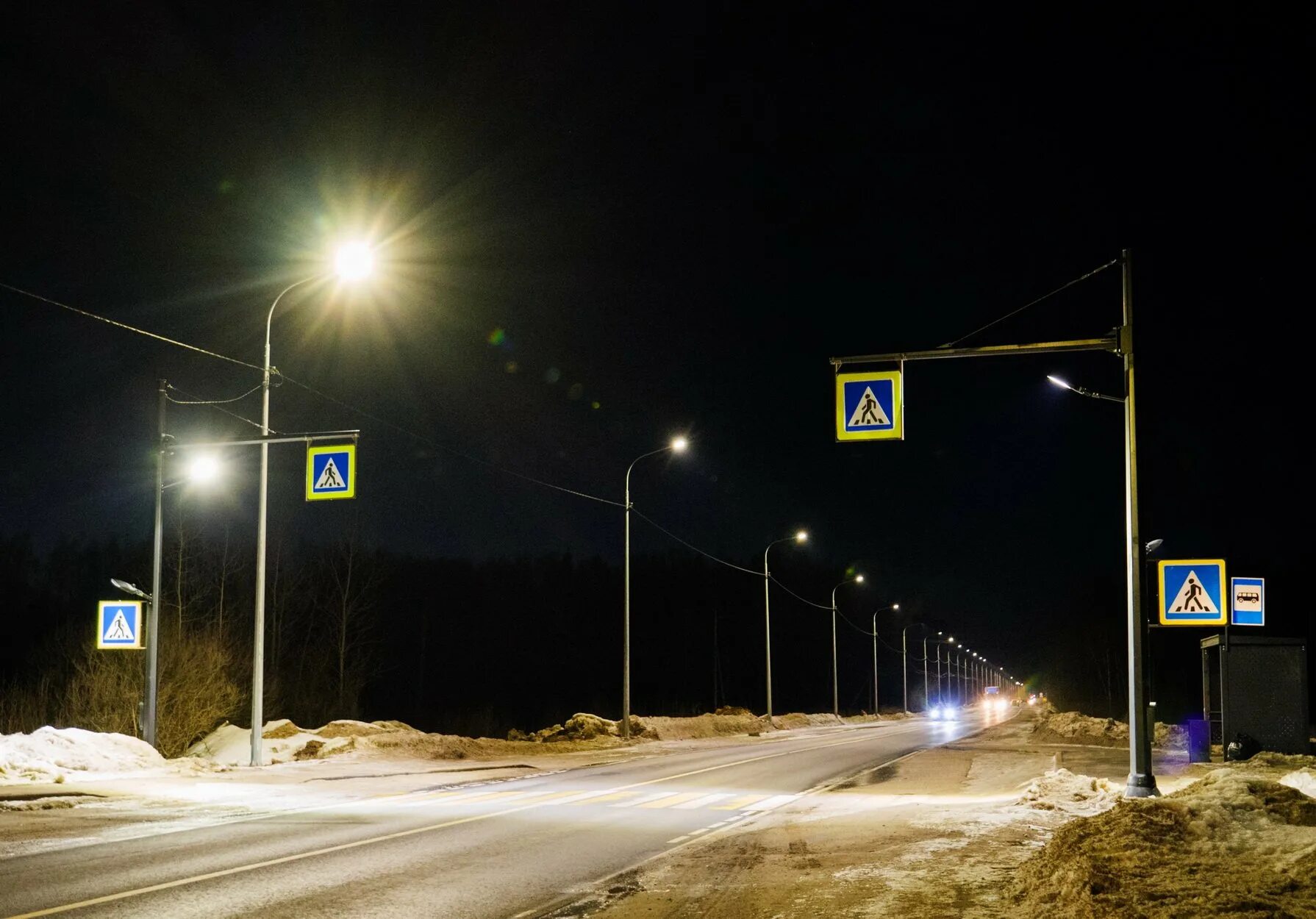 Иваново дорога. Трасса Иваново. Новое освещение автодороги Иваново Кинешма. Освещение строящейся дороги.