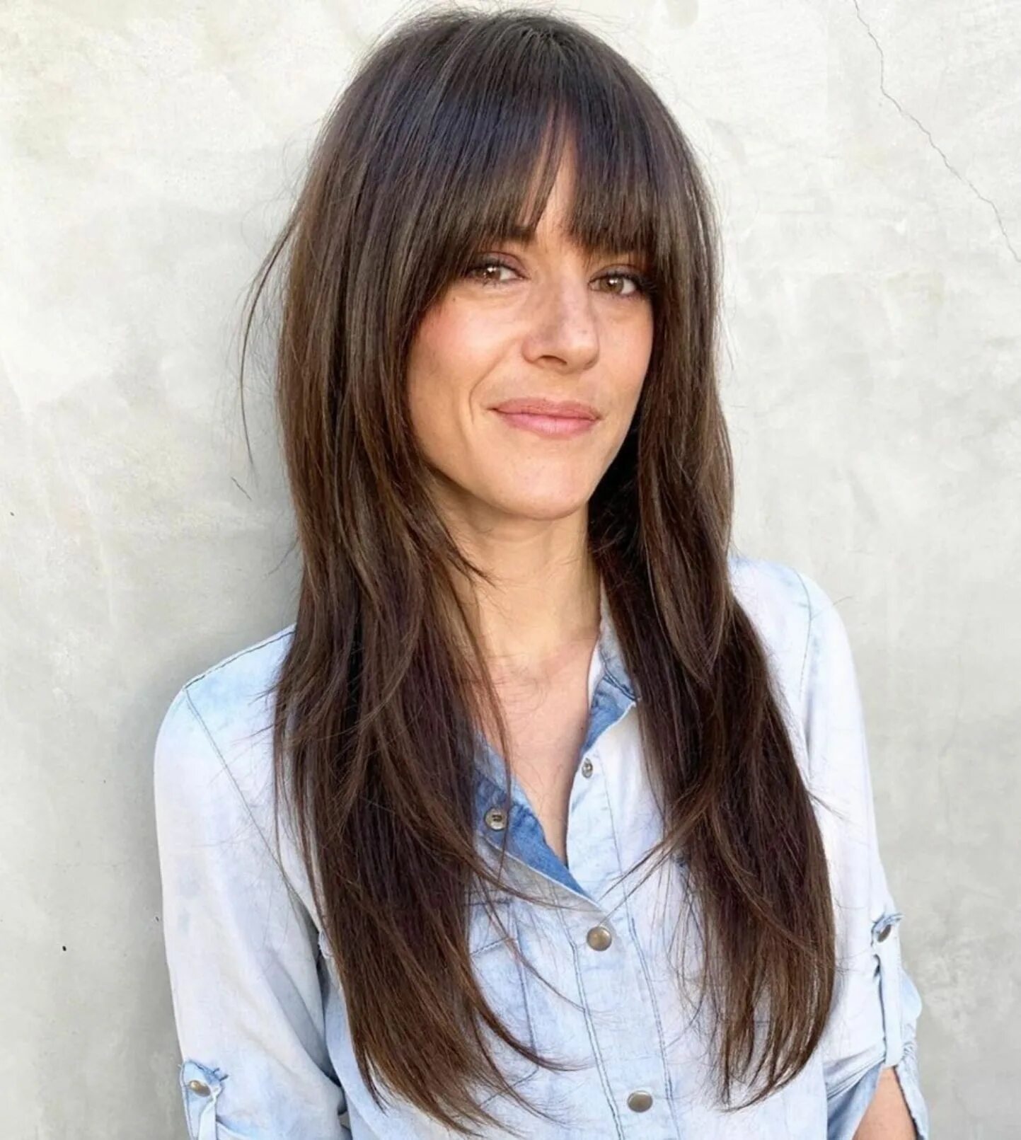 Long bangs