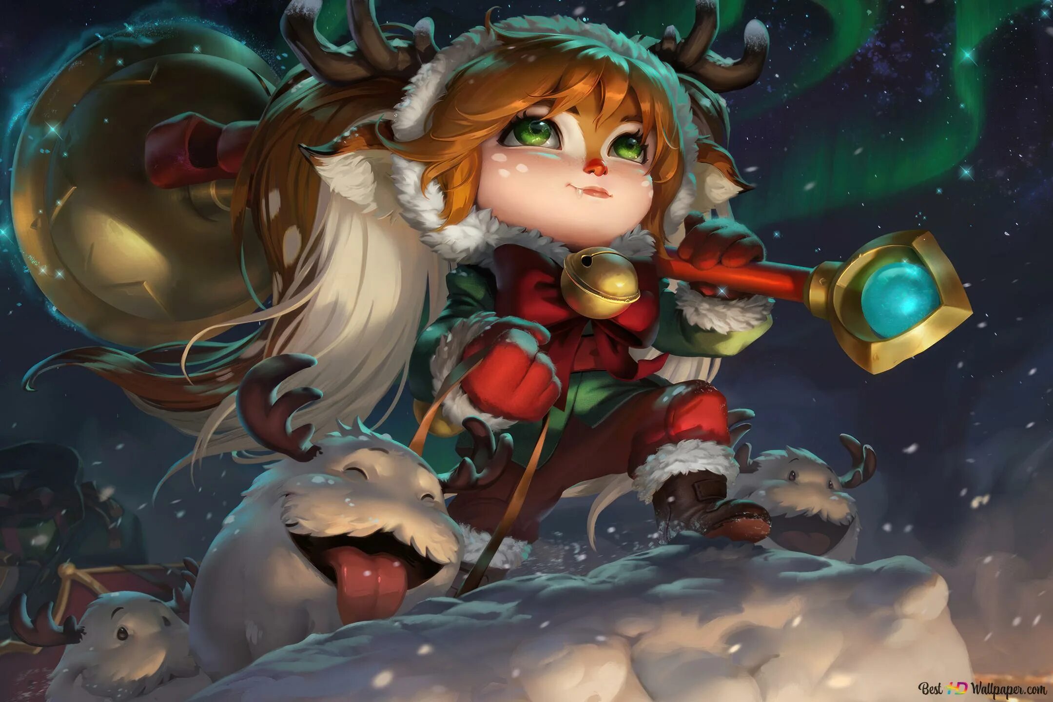 Поппи мод 3. Снежный олененок поппи. league of legends поппи. ноксианская поппи. рождественский олененок поппи.