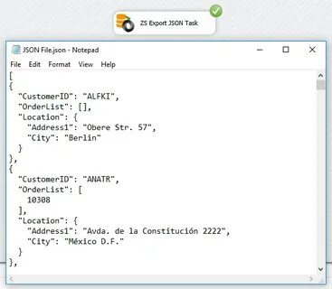 Json addresses