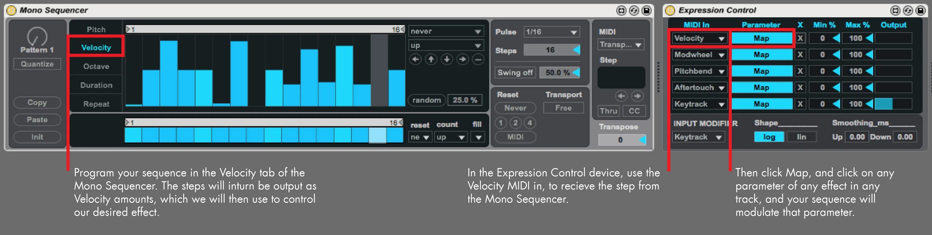 Expression controls