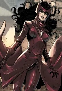 Intimidating Comic Wanda Maximoff Wallpaper. 