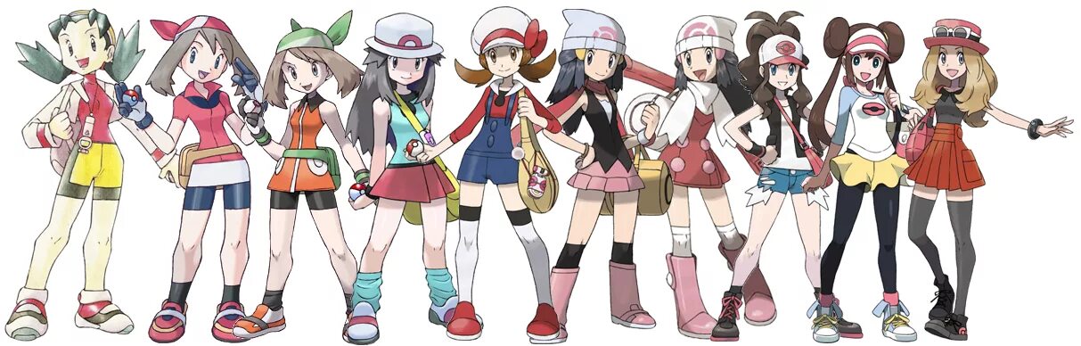 All pokegirls. Покемоны женские персонажи. Покемоны люди. Покемон женщина