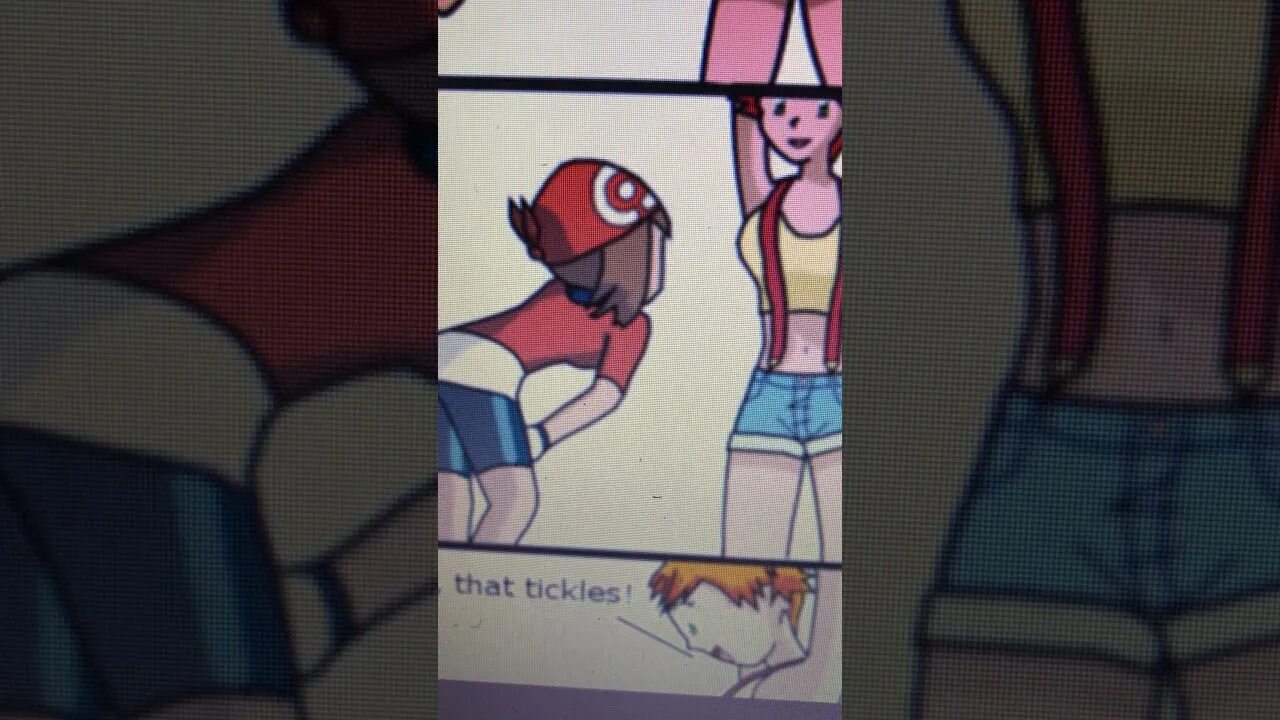 Tickling button. Tickling button