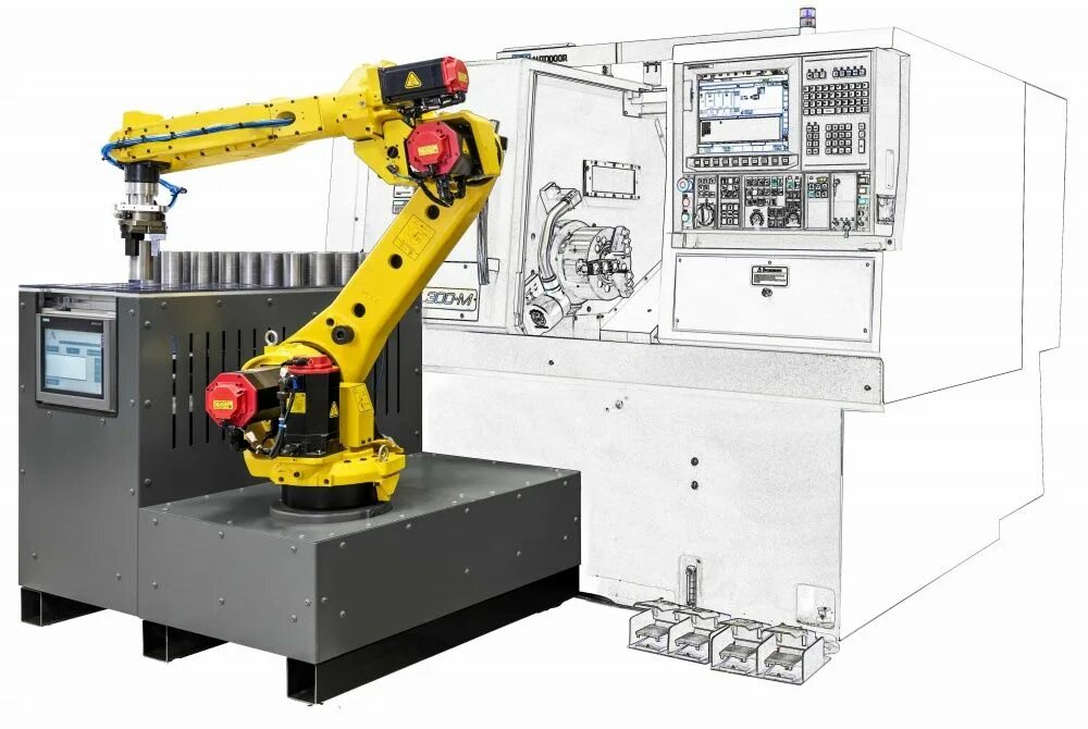 Роботизированный комплекс Pumori Robotics. Пумори станки. Автоматизауия проиводства металл. Промышленный робот загрузка выгрузка. Автоматика станков