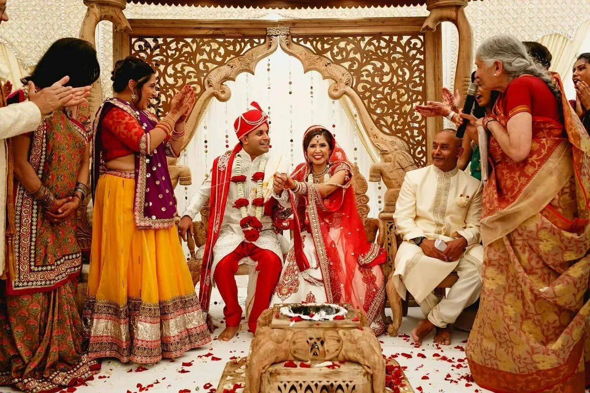 Индийская свадьба. Традиционная индийская свадьба. Свадебная церемония в Индии. Свадебные традиции в Индии.
