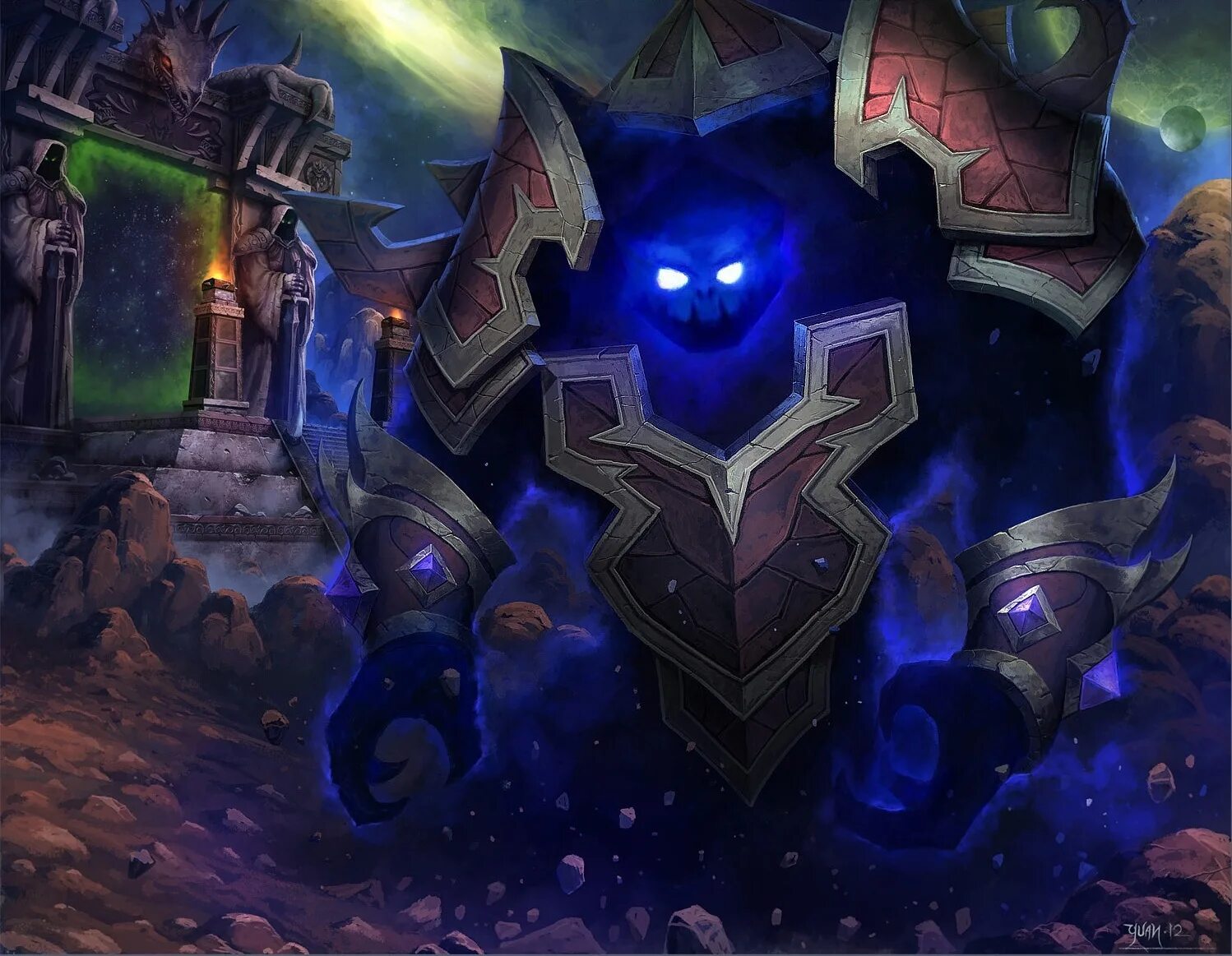 варкрафт эльфы бездны. байрирон демон. повелители бездны wow. лорды бездны. повелители бездны варкрафт.